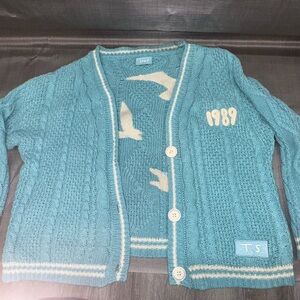 Taylor Swift Blue Cardigan Sweater